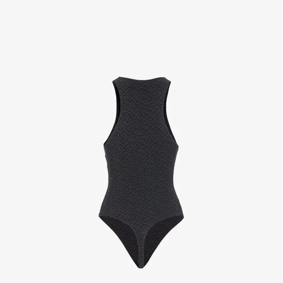 Fendi X Skims Sleeveless HIGH NECK BODYSUIT | BLACK × 1 - Picture 2 of 2